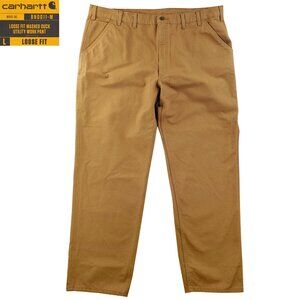 Carhartt Carpenter Pants Washed Duck Canvas Utility Loose BN0011-M Men 44x36 NWT